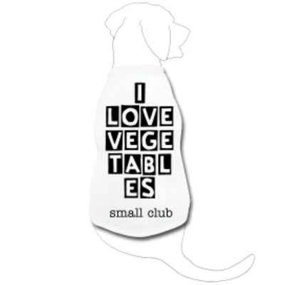 Small club "i love vegetables" doggy tee
