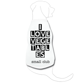 Small club "i love vegetables" doggy tee