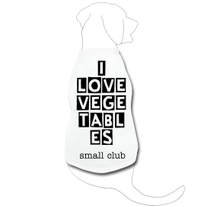 small club "i love vegetables" doggy tee