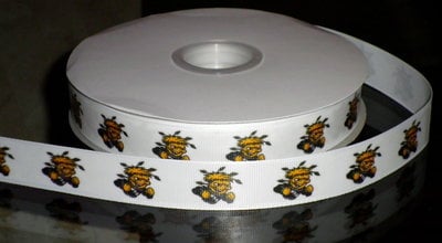 7/8" Wichita State University Inspired Custom Printed Grosgrain Ribbon