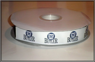 7/8" Butler University Inspired Custom Printed Grosgrain Ribbon