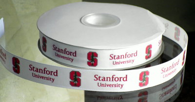 7/8" Stanford University Inspired Custom Printed Grosgrain Ribbon
