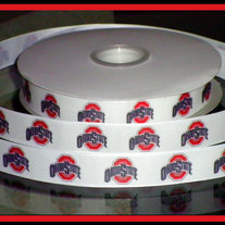 7/8" Ohio State University Inspired Custom Printed Grosgrain Ribbon