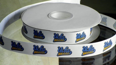 7/8" UCLA Bruins Inspired Custom Printed Grosgrain Ribbon