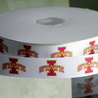 7/8" iowa state university inspired custom printed grosgrain ribbon - Thumbnail 5