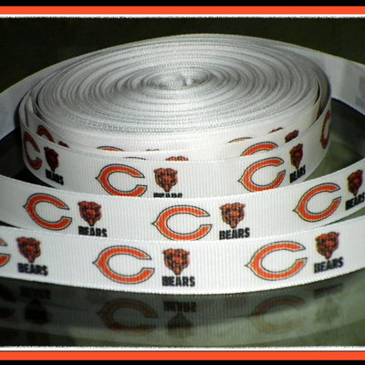 5/8" bears inspired custom printed grosgrain ribbon