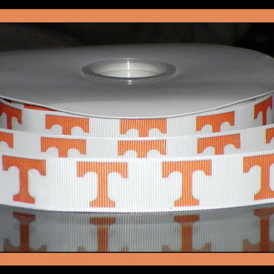 7/8" tennessee university vols inspired custom printed grosgrain ribbon - Thumbnail 5