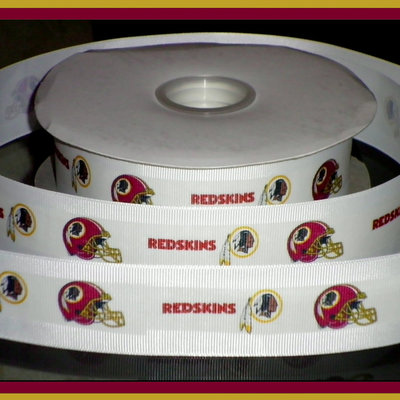 1.5" washington old logo inspired custom printed grosgrain ribbon
