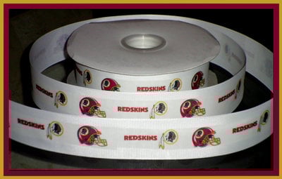 1.5" Washington Old Logo Inspired Custom Printed Grosgrain Ribbon