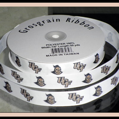 7/8" central florida university inspired custom printed grosgrain ribbon - Thumbnail 4