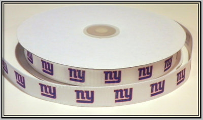 5/8"  Giants Inspired Custom Printed Grosgrain Ribbon