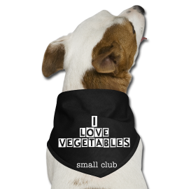 "i love vegetables" bandana