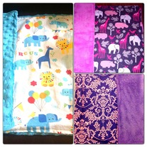 Baby blanket- Small/ car seat size 18x22in