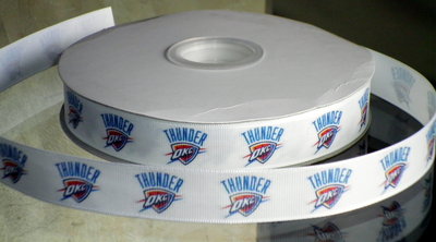 7/8"  Thunder Inspired Custom Printed Grosgrain Ribbon