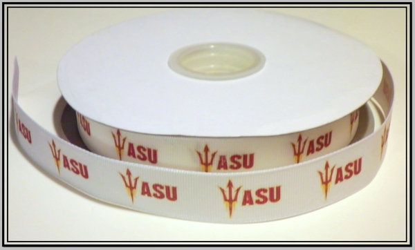 7/8" Arizona State University Inspired Custom Printed Grosgrain Ribbon