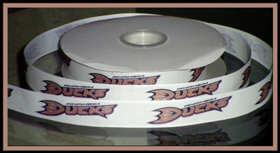 7/8" Ducks Inspired Custom Printed Grosgrain Ribbon