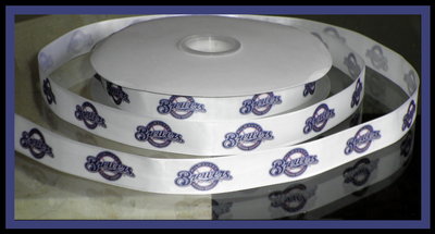 7/8" Brewers Inspired Custom Printed Grosgrain Ribbon