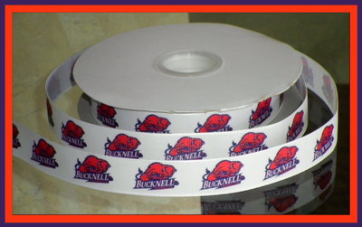 7/8" Bucknell University Inspired Custom Printed Grosgrain Ribbon