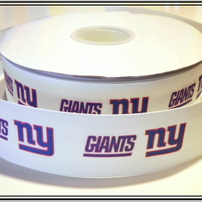 1.5" giants inspired custom printed grosgrain ribbon