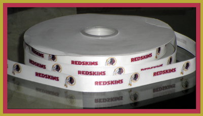 5/8" Washington Old Logo Inspired Custom Printed Grosgrain Ribbon