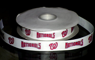 7/8" Nationals Inspired Custom Printed Grosgrain Ribbon