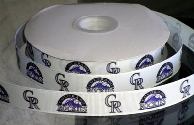 7/8" Rockies Inspired Custom Printed Grosgrain Ribbon