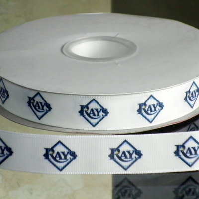 7/8" rays inspired custom printed grosgrain ribbon