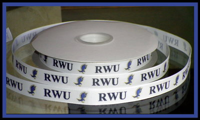 5/8" Roger Williams University Inspired Custom Printed Grosgrain Ribbon