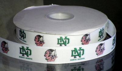 7/8" North Dakota University Inspired Custom Printed Grosgrain Ribbon
