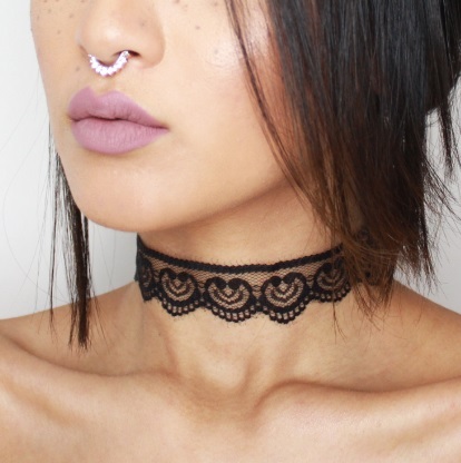 Lynn Lace Choker (Black)