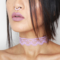 Lynn Lace Choker (Lilac)