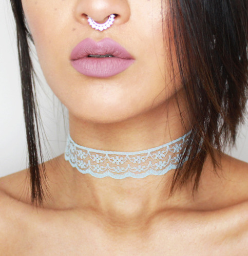 Lolita Lace Choker (Baby Blue)