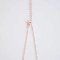 Red Tinted Glass Necklace NL1045 - Thumbnail 2