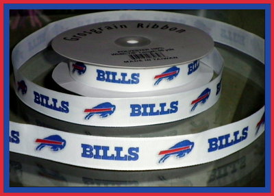 7/8" Bills Inspired Custom Printed Grosgrain Ribbon