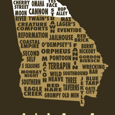 Drink local-georgia beer t-shirt
