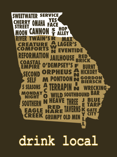 Drink Local-Georgia Beer T-shirt