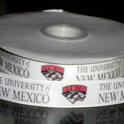 7/8" new mexico university inspired custom printed grosgrain ribbon - Thumbnail 5