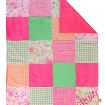 Personalized quilted baby blanket - Thumbnail 1