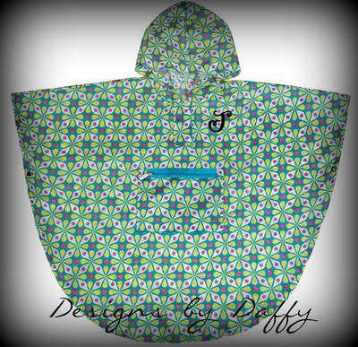 Monogrammed Poncho - Kids Personalized