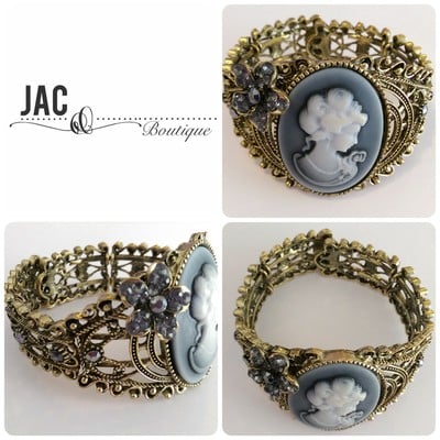 Vintage bracelet - bronze bracelet - woman charm - lady - victorian -  bangle