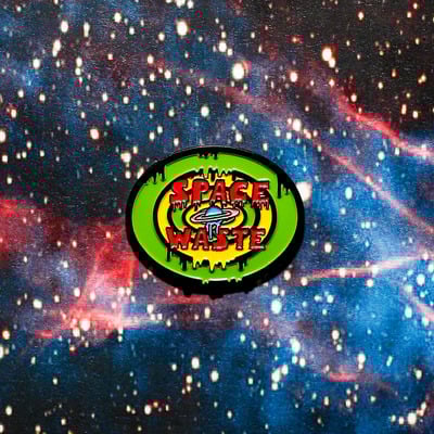Sick sad space waste enamel pin sw012