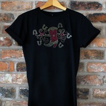 Cowgirl Boot and Horse Shoes - Pink