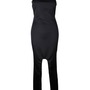 Black Maxi Elegant Slit Dress-3