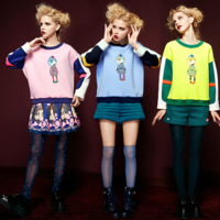 ELFSACK FASHION CANDY COLORS CONTRAST SWEATSHIRT 1541504 - Thumbnail 3
