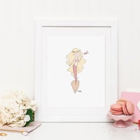 Mermaid Princess Print (Color Options) - Thumbnail 2