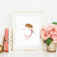 Mermaid Gaze Print (Color Options) - Thumbnail 2