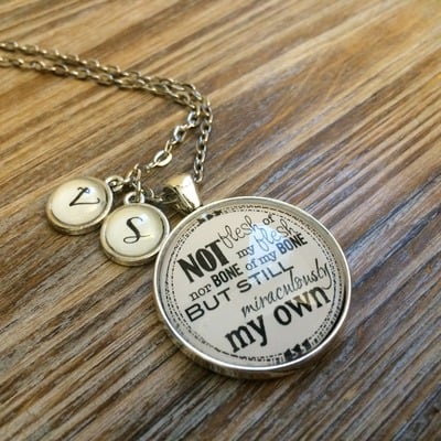 Add on: mini initial pendant