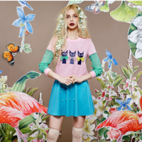 ELFSACK LOVELY KITTEN FIGURED POLKA DOT SWEATSHIRT 1614014 - Thumbnail 1