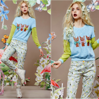 ELFSACK LOVELY KITTEN FIGURED POLKA DOT SWEATSHIRT 1614014 - Thumbnail 2