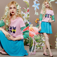 ELFSACK LOVELY KITTEN FIGURED POLKA DOT SWEATSHIRT 1614014 - Thumbnail 3